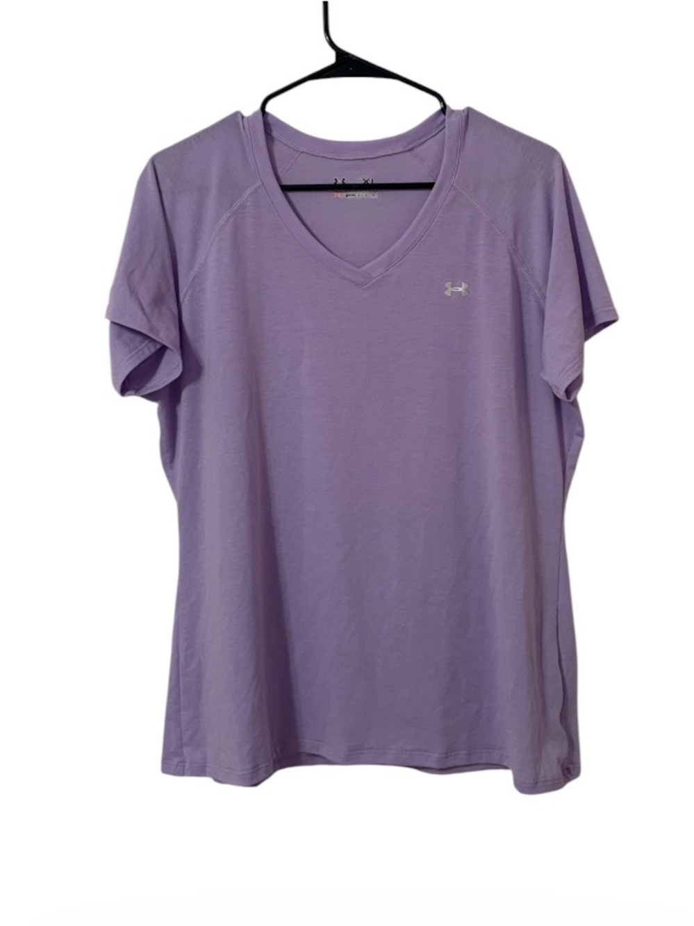 Under Armour Purple Tech V Neck Athletic T-Shirt